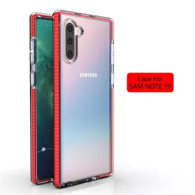 SMD Samsung Galaxy Note 10 Hybrid N10-007 áttetsző tok piros kerette-0000000007286 1 kép