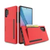 SMD Samsung Galaxy Note 10 N10-008 tok, bankkártya tartóval piros sz- 1 kép