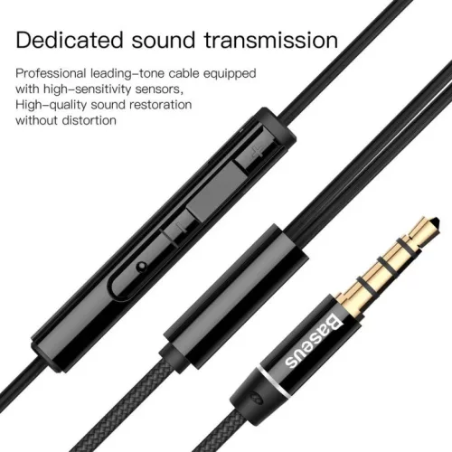 Baseus H06 Encok lateral fülhallgató fekete 3.5mm jack-6953156273900 5 kép