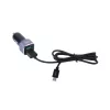 UNIQ Autós szivargyújtós töltő micro-USB kábellel fekete színbe-8719273149713 2 kép