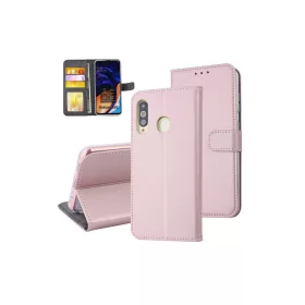 Fliptok kártyatartóval Samsung A60 rózsa arany-8719273297025 1 kép