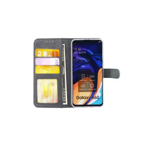 Fliptok kártyatartóval Samsung A60 világoskék-8719273297032 5 kép