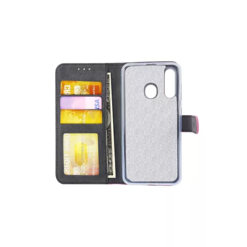 Fliptok kártyatartóval Samsung M40 pink-8719273297162 6 kép