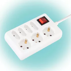 Home NV 17/WH hálózati elosztó, 1,5 m, H05VV-F 3G1,0 mm2 kábel, ka-5998312776292 1 kép