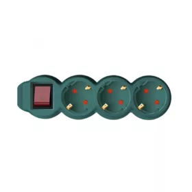 Home NV 3K-3/GR/1,5 hálózati elosztó, 3 m, H05VV-F 3G1,5 mm2 kábel-5999084951672 1 kép