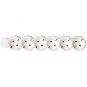 Home NV 6-3/WH/1,5 hálózati elosztó, 3 m, H05VV-F 3G1,5 mm2 kábel,-5999084948610 1 kép