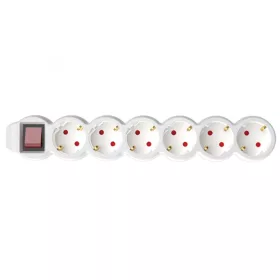 Home NV 6K/WH hálózati elosztó, 1,5 m, H05VV-F 3G1,0 mm2 kábel, k�-5999084948658 1 kép