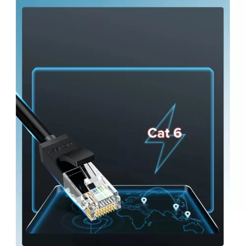 Ethernet patchcord kábel RJ45 Cat 6 UTP 1000Mbps 1m piros Ugreen (NW1-6957303888290 3 kép