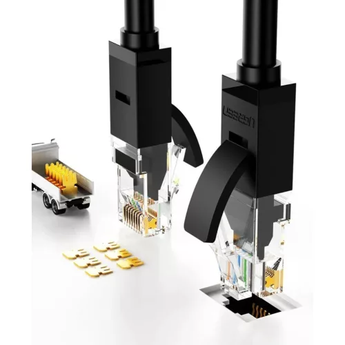 Ethernet patchcord kábel RJ45 Cat 6 UTP 1000Mbps 1m piros Ugreen (NW1-6957303888290 5 kép