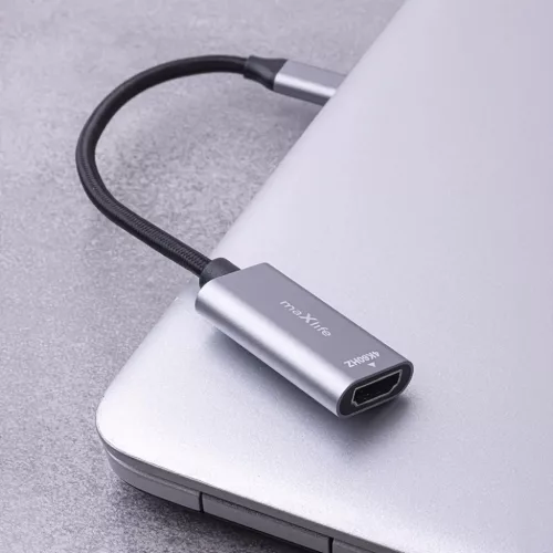 Maxlife adapter MXHC-01 HDMI - USB-C 4K 60HZ fekete-5907457776067 7 kép