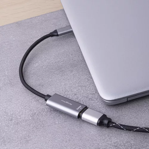 Maxlife adapter MXHC-01 HDMI - USB-C 4K 60HZ fekete-5907457776067 8 kép