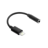 iPhone Maxlife adapter audio MXJL-02 jack 3,5 mm - Lightning fekete-5907674501060 1 kép