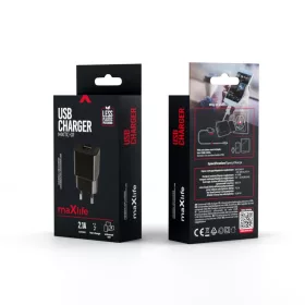 Maxlife MXTC-01 töltő 1x USB 2.1A fekete-5900495758033 2 kép