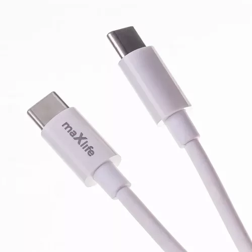 Maxlife MXTC-06-20C PD QC töltő 1x USB-C 20W fehér + USB-C - USB-C -5907457738393 3 kép