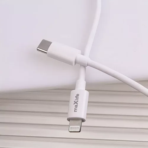 Maxlife MXTC-06-20AC PD QC töltő 1x USB-C 1x USB 20W fehér + USB-C -5907457738423 7 kép