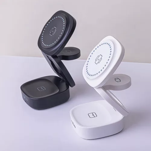 Maxlife MXWC-06 mágneses vezeték nélküli töltő 15W fehér 3 az 1-5907457780149 10 kép