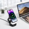 Maxlife MXWC-06 mágneses vezeték nélküli töltő 15W fekete 3in1 M-5907457780156 3 kép