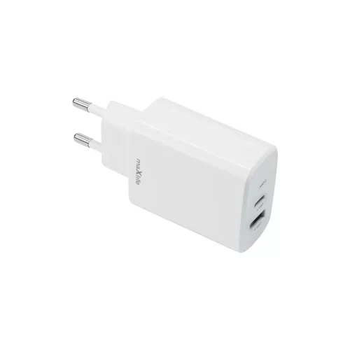Maxlife MXTC-10-20AC PD QC töltő 1x USB-C 1x USB 20W fehér-5907457789838 2 kép