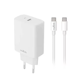 Fehér Maxlife MXTC-10-30C PD QC töltő 1x USB-C 30W + USB-C - USB-C -5907504581279 1 kép