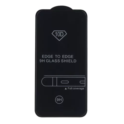 iPhone 16e 10D edzett üveg fekete keretű üvegfólia-5906961905406 3 kép
