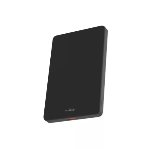 Magsafe Power Bank Maxlife MXPB-05 20W PD 5000mAh mágneses fekete-5906961945655 3 kép