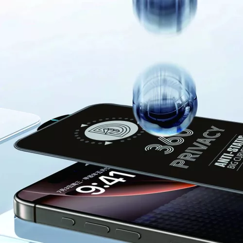 iPhone 16 Plus edzett üveg Privacy 360 üvegfólia-5907582343523 5 kép