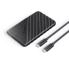 Orico 25PW1C-C3 2.5" HDD/SSD USB-C 3.1 6Gb/s Merevlemez Ház - Fekete-6942227137944 1 kép