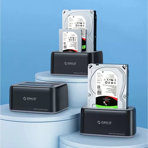 Orico 6829C3 Dokkolóállomás 2 x 2.5"/3.5" SATA HDD/SSD-hez - Fekete-6942227137586 3 kép