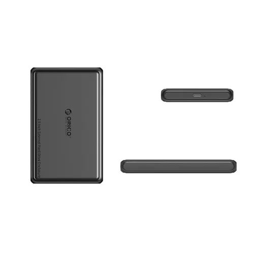 Orico DDL25-C3 2.5" HDD/SSD USB-C 5Gb/s Merevlemez Ház - Fekete-6942227137890 2 kép