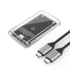 Orico TC10-MS mSATA USB-C 3.2 5Gb/s Lemez Tok - Átlátszó-6942227137777 2 kép