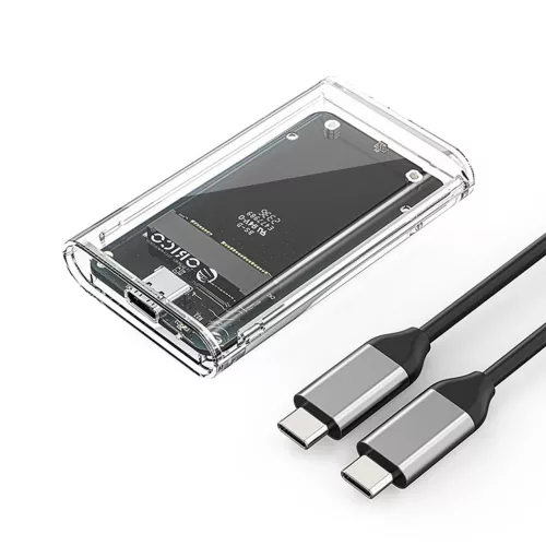 Orico TC10-MS mSATA USB-C 3.2 5Gb/s Lemez Tok - Átlátszó-6942227137777 2 kép