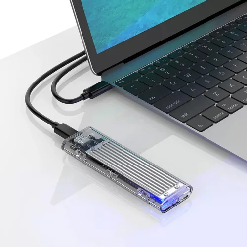 Orico TCM2-C3 M.2 NVMe USB-C 10Gb/s Merevlemez külső ház - Szürke-6942227137814 3 kép