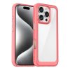 Világűr Tok Gél Kerettel iPhone 16 Pro Max - Piros tok-5907769365003 1 kép