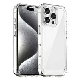   Világűr tok gél kerettel iPhone 16 Pro Max számára - Átlátszó tok