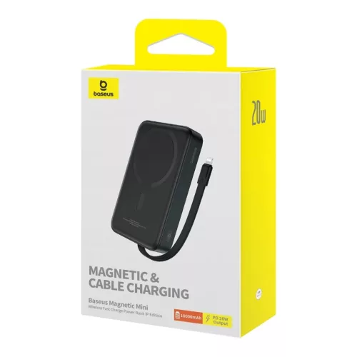 Baseus Magnetic Mini MagSafe 10000mAh 20W powerbank beépített Lightn-6932172642709 5 kép