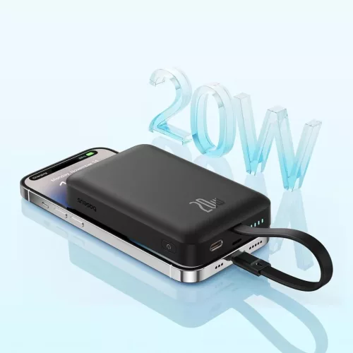 Baseus Magnetic Mini MagSafe 10000mAh 20W powerbank beépített Lightn-6932172642709 9 kép