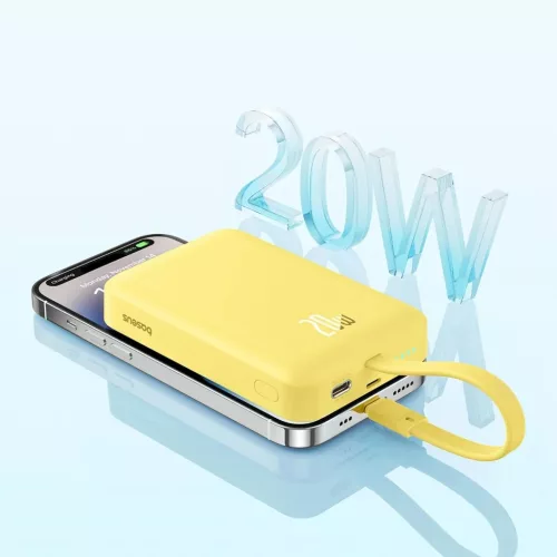 Baseus Magnetic Mini MagSafe 10000mAh 20W powerbank beépített Lightn-6932172642723 9 kép