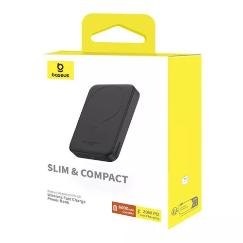 Mini Wireless PowerBank 20W Baseus (fekete)-6932172641436 10 kép