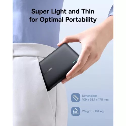 Powerbank Baseus EnerFill FP21, 10000mAh, 22.5W, QC + PD, Fekete-6932172690304 7 kép