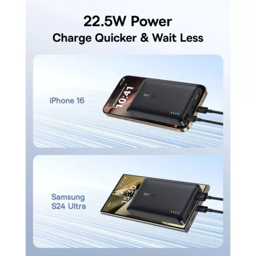 Powerbank Baseus EnerFill FP21, 10000mAh, 22.5W, QC + PD, Fekete-6932172690304 9 kép