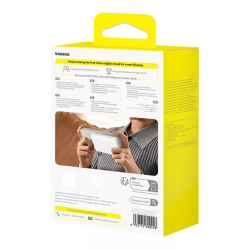 Baseus EnerFill FM11 Ultra-Mini 10000mAh 22.5W MagSafe kompatibilis Po-6932172690458 8 kép