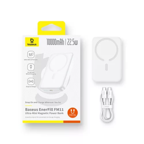 Baseus EnerFill FM11 Ultra-Mini 10000mAh 22.5W MagSafe kompatibilis Po-6932172690458 9 kép