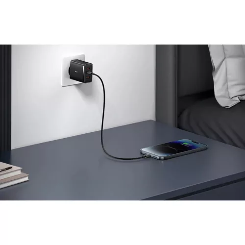 Baseus OS-Cube Pro hálózati töltő adapter 2xUSB-C + USB, 65W feket-6932172641474 6 kép