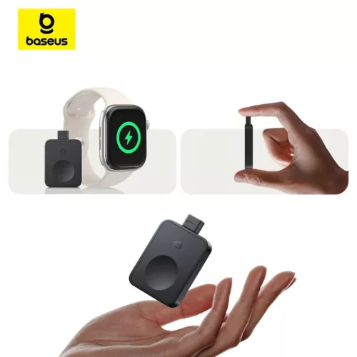 Baseus MagPro 2.5W Mágneses Induktív Töltő Apple Watch-hoz - Feket-6932172679491 8 kép