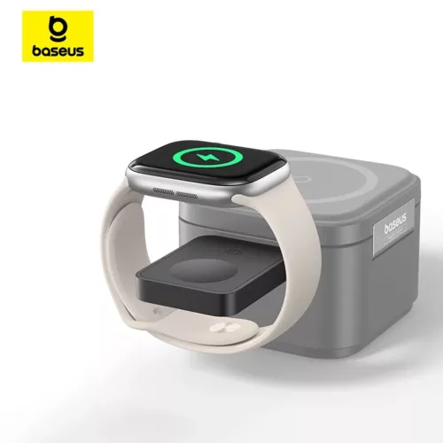 Baseus MagPro 2.5W Mágneses Induktív Töltő Apple Watch-hoz - Feket-6932172679491 10 kép