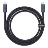 Baseus Flash gyorstöltő kábel USB-C, 240W, 1m (fekete)-6932172648817 2 kép