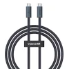 Baseus Flash gyorstöltő kábel USB-C, 240W, 1m (fekete)-6932172648817 3 kép