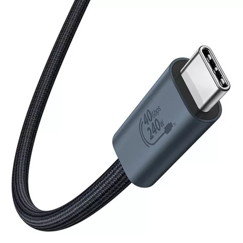 Baseus Flash gyorstöltő kábel USB-C, 240W, 1m (fekete)-6932172648817 5 kép