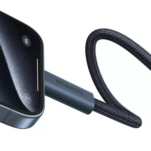 Baseus Flash gyorstöltő kábel USB-C, 240W, 1m (fekete)-6932172648817 6 kép