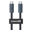 Baseus Flash gyorstöltő kábel USB-C, 240W, 1m (fekete)-6932172648817 7 kép